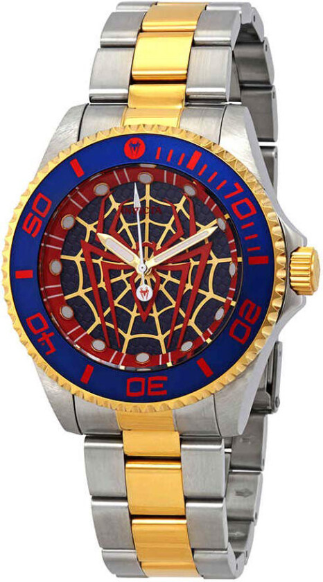 Herreklokke 29684 Marvel Flerfarget/Gulltonet stål Ø44 mm
