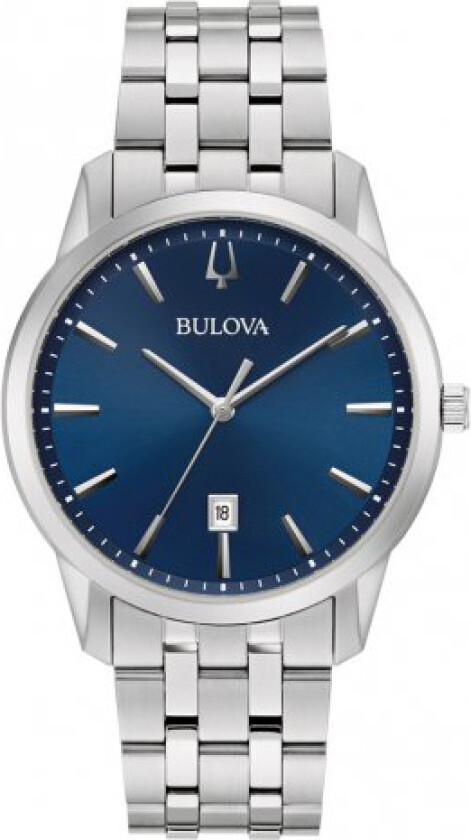 Herreklokke 96B338 Blå/Stål Ø40 mm