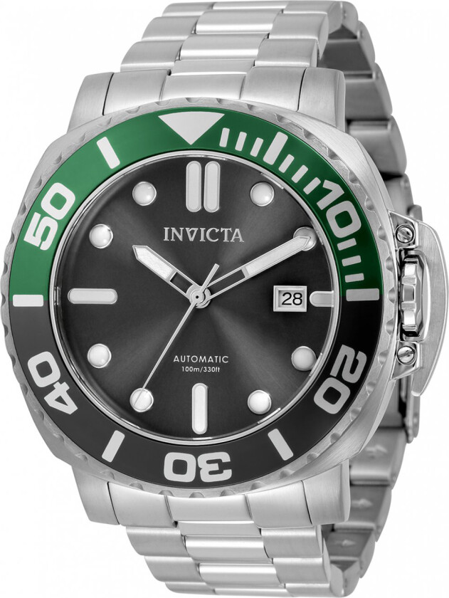 Herreklokke 34313 Pro Diver Sort/Stål Ø48 mm
