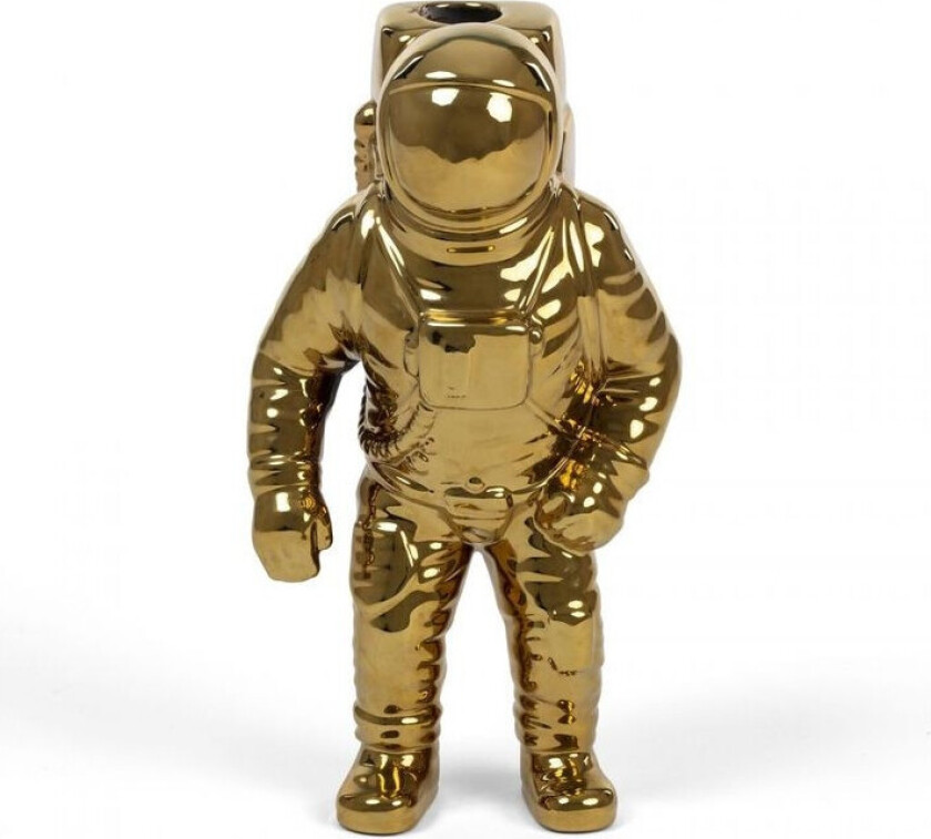 - Starman Gold Porcelain Vase
