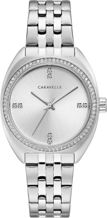 Dameklokke 43L214 Caravelle Sølvfarget/Stål Ø32 mm