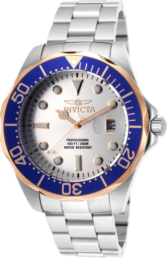 Herreklokke 14544 Pro Diver Sølvfarget/Stål Ø47 mm