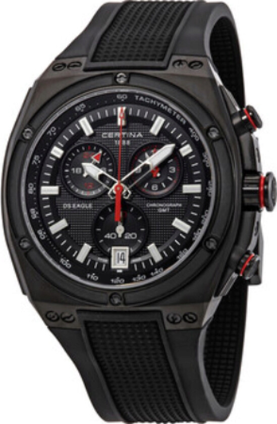 Herreklokke C023.739.17.051.00 DS Eagle Sort/Gummi Ø46 mm