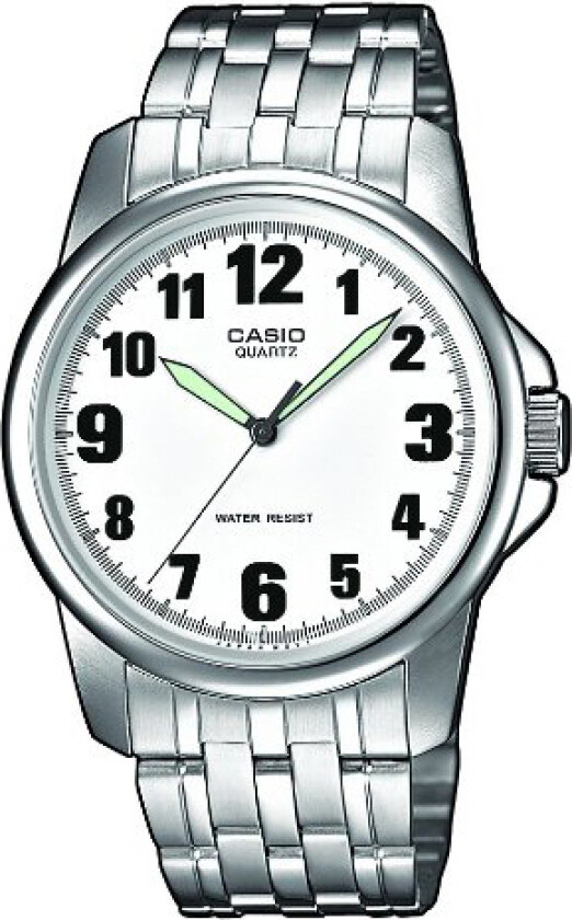 Herreklokke MTP-1260PD-7BEF Collection Hvit/Stål Ø46 mm