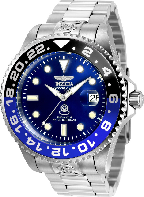 Herreklokke 21865 Pro Diver Blå/Stål Ø47 mm