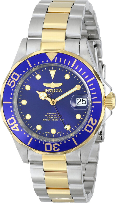 Herreklokke 17042 Pro Diver Blå/Gulltonet stål Ø40 mm