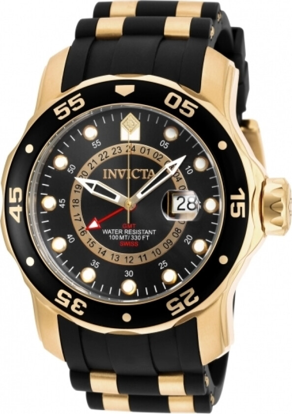 Herreklokke 6991 Pro Diver Sort/Gummi Ø48 mm