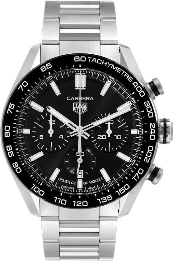 Herreklokke CBN2A1B.BA0643 Carrera Sort/Stål Ø44 mm