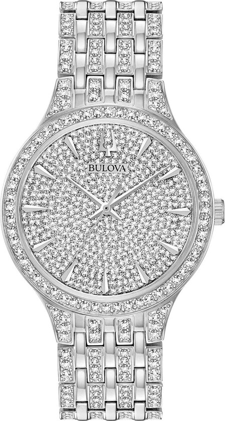 Herreklokke 96A226 Crystal Krystallsmykket/Stål Ø40 mm