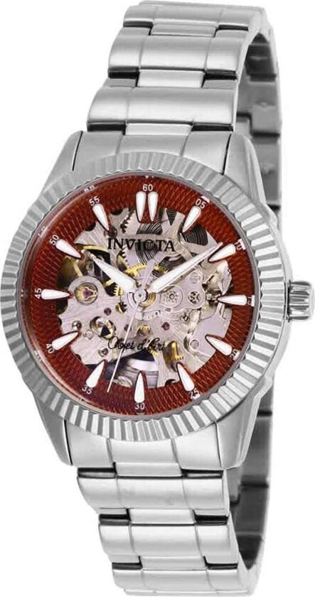 Dameklokke 26361 Rød/Stål Ø34 mm