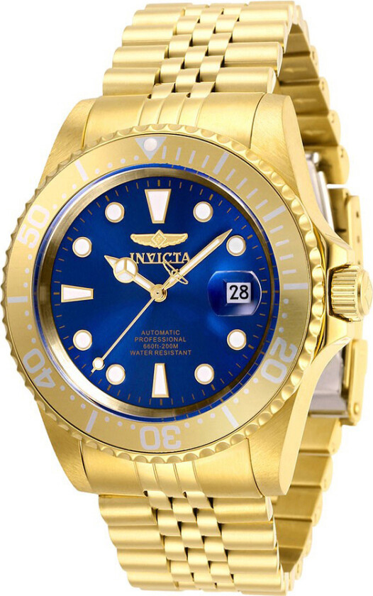 Herreklokke 30097 Pro Diver Blå/Gulltonet stål Ø42 mm