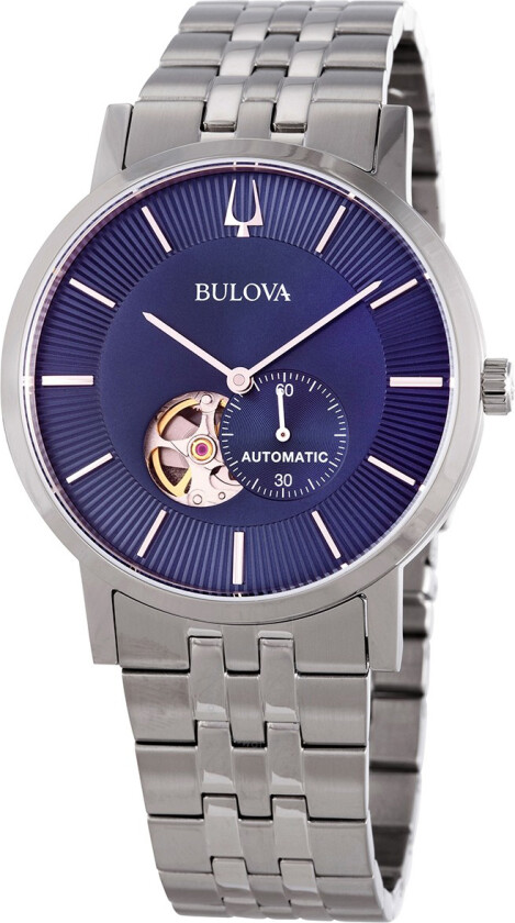 Herreklokke 96A247 Blå/Stål Ø42 mm