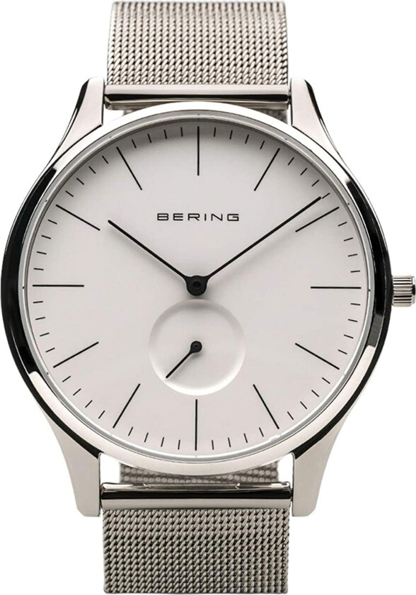 Herreklokke 16641-004 Hvit/Stål Ø41 mm