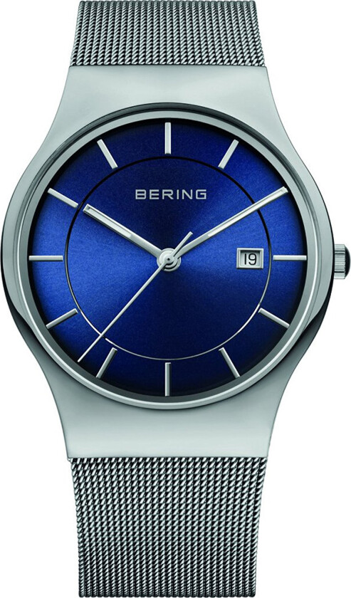 Herreklokke 11938-003 Classic Blå/Stål Ø38 mm