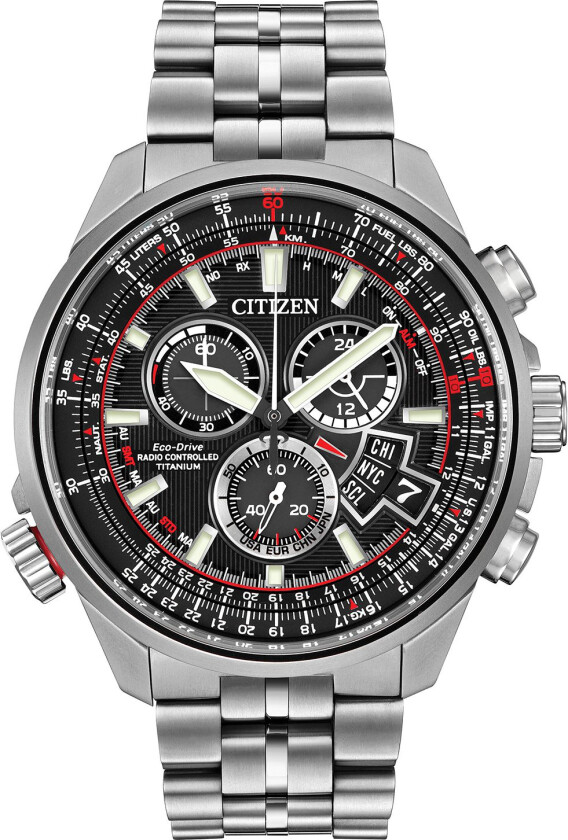 Herreklokke BY0120-54E Chrono Sort/Titan Ø45 mm