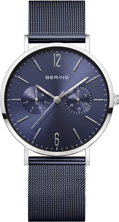 Dameklokke 14236-303 Classic Blå/Stål Ø36 mm