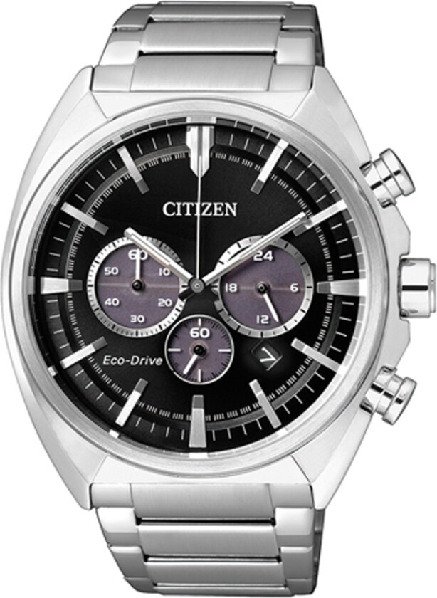 Herreklokke CA4280-53E Chrono Sort/Stål Ø44 mm