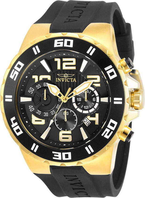 Herreklokke 30939 Pro Diver Sort/Gummi Ø48 mm
