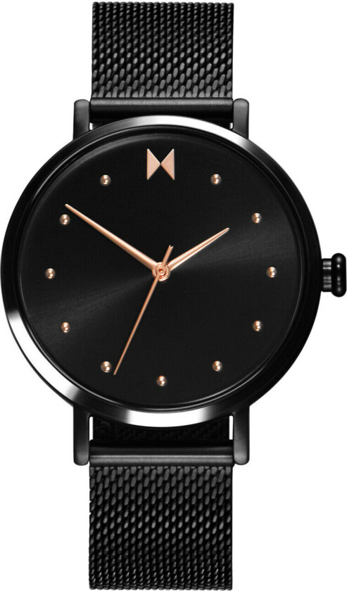 Dameklokke 28000033-D Sort/Stål Ø36 mm