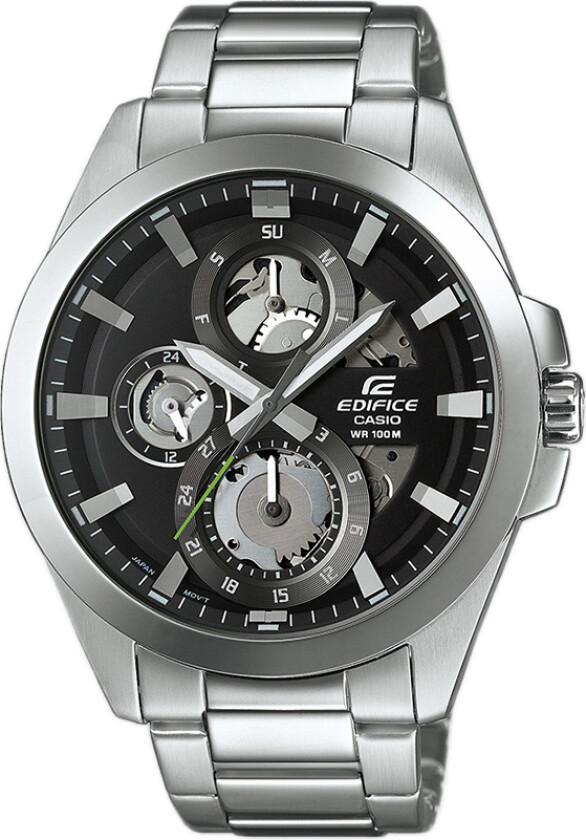 Herreklokke ESK-300D-1AVUEF Edifice Sort/Stål Ø45.1 mm