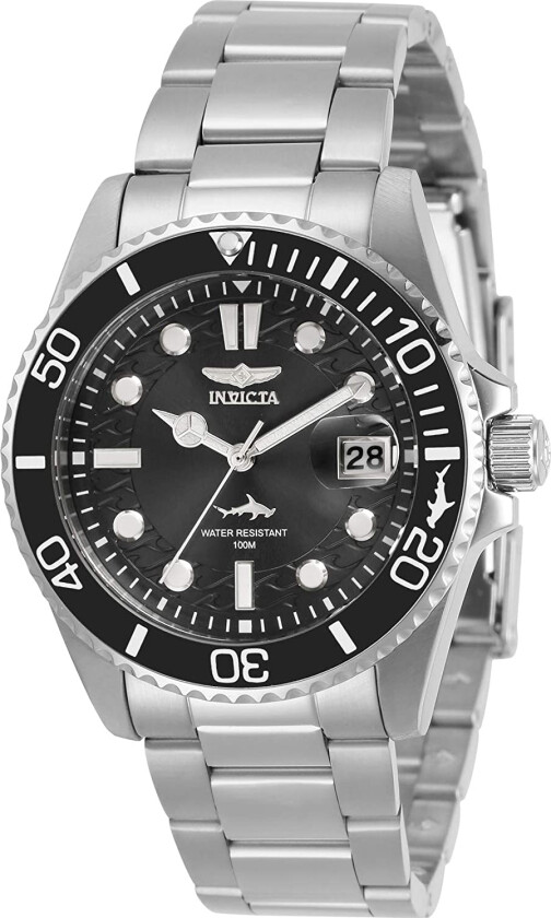 Dameklokke 30479 Pro Diver Sort/Stål Ø38 mm