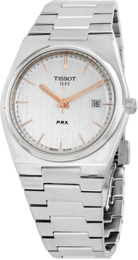 Herreklokke T137.410.11.031.00 Prx Sølvfarget/Stål Ø40 mm