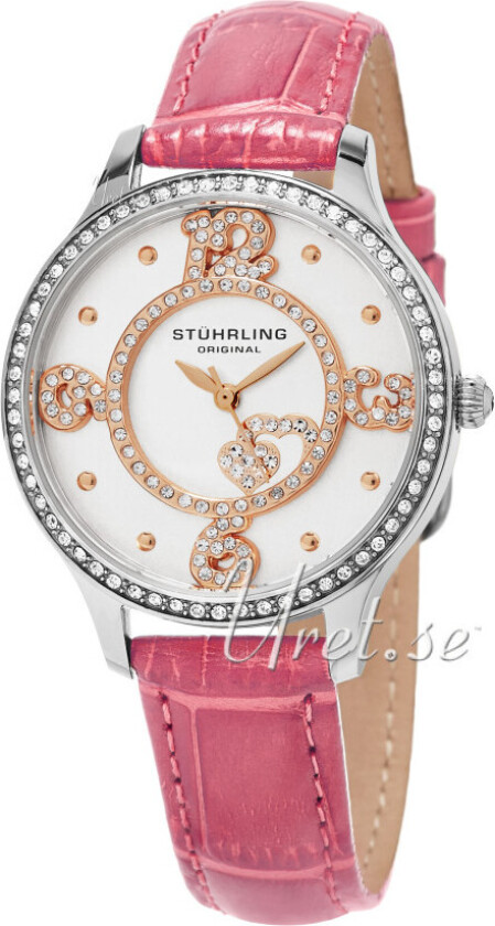 Dameklokke 760.03 Vogue Chic Hvit/Lær Ø36 mm