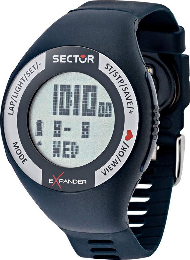 Herreklokke R3251473002 Street LCD/Gummi Ø47 mm