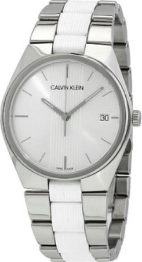 Herreklokke K9E211K6 Sølvfarget/Gummi Ø40 mm