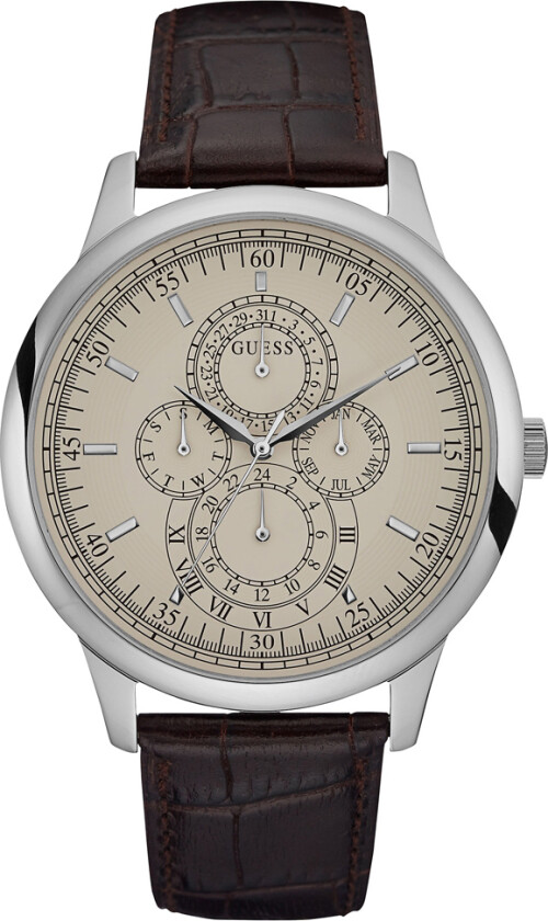 Herreklokke W0920G2 Hvit/Lær Ø46 mm