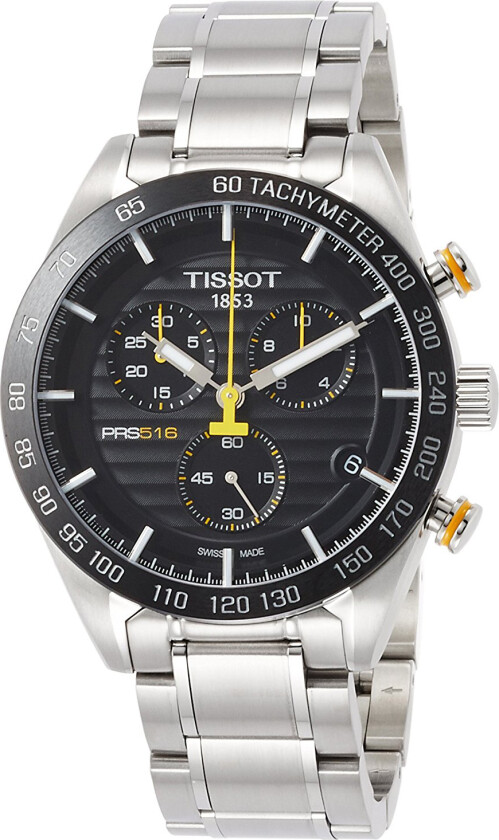 Herreklokke T100.417.11.051.00 PRS Sort/Stål Ø42 mm