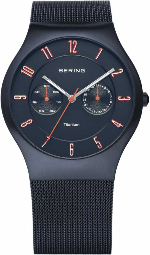 Herreklokke 11939-393 Titanium Blå/Titan Ø39 mm