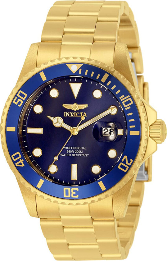 Herreklokke 33270 Pro Diver Blå/Gulltonet stål Ø42 mm