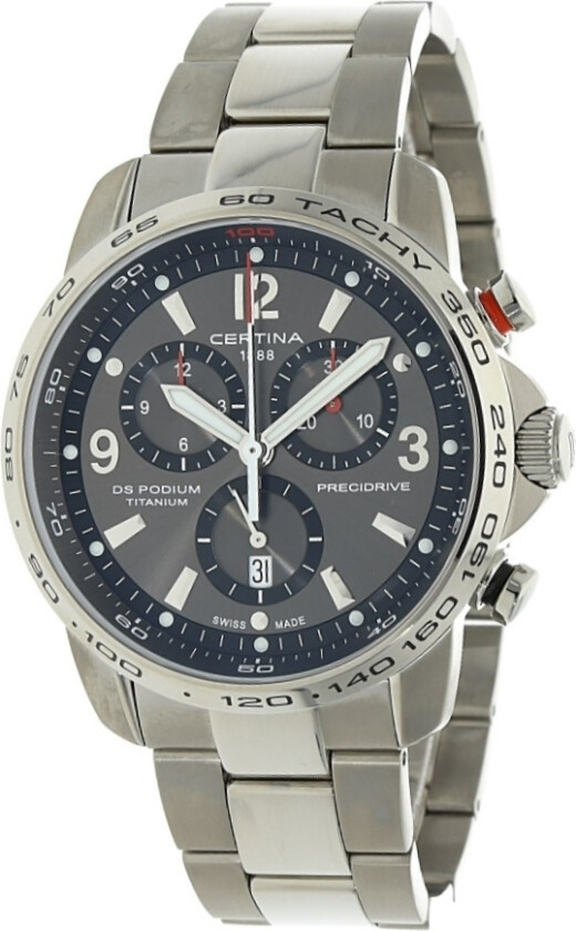 Herreklokke C001.647.44.087.00 DS Podium Chrono Grå/Titan