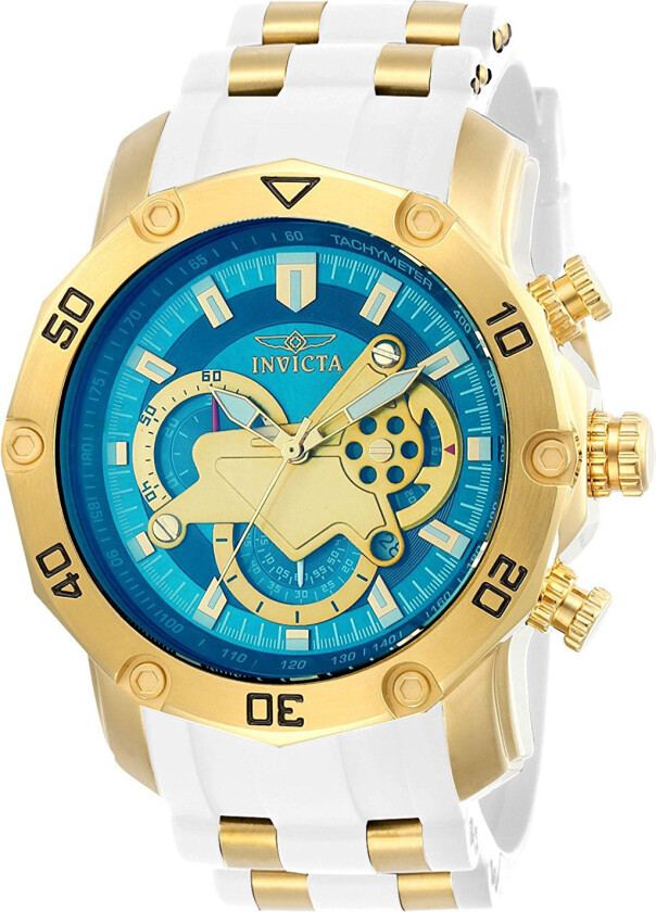 Herreklokke 23423 Pro Diver Blå/Gulltonet stål Ø49 mm