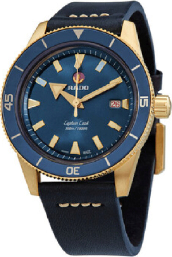 Herreklokke R32504205 Captain Cook Blå/Lær Ø42 mm