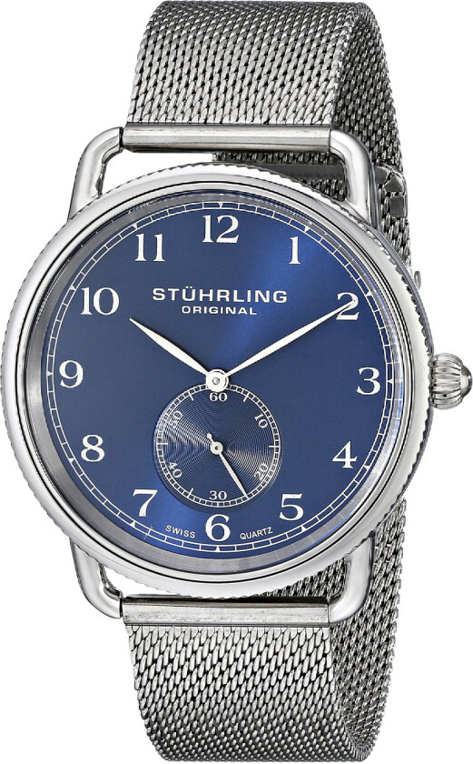 Herreklokke 207M.03 Blå/Stål Ø40 mm