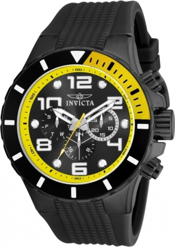 Herreklokke 18741 Pro Diver Sort/Plast Ø50 mm