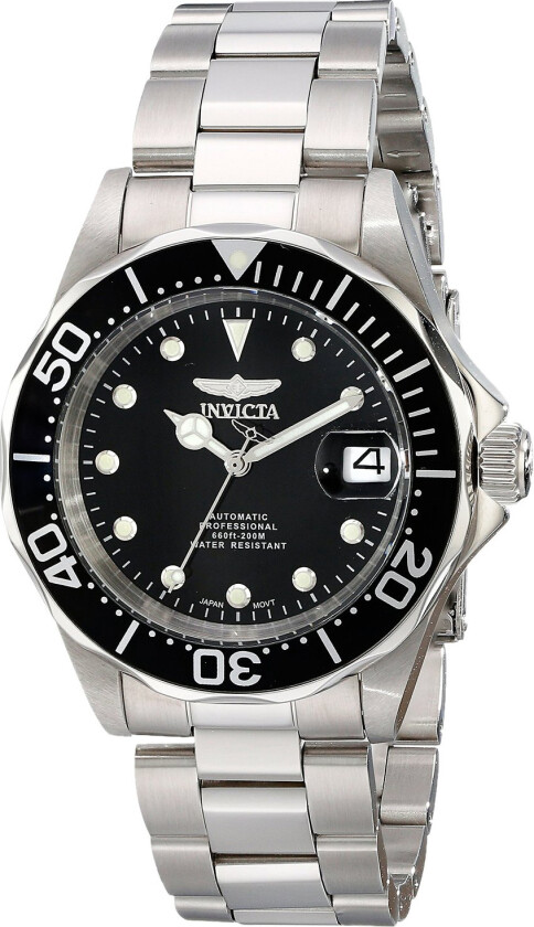 Herreklokke 17039 Pro Diver Sort/Stål Ø40 mm