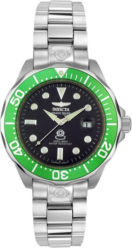 Herreklokke 3047 Pro Diver Sort/Stål Ø47 mm