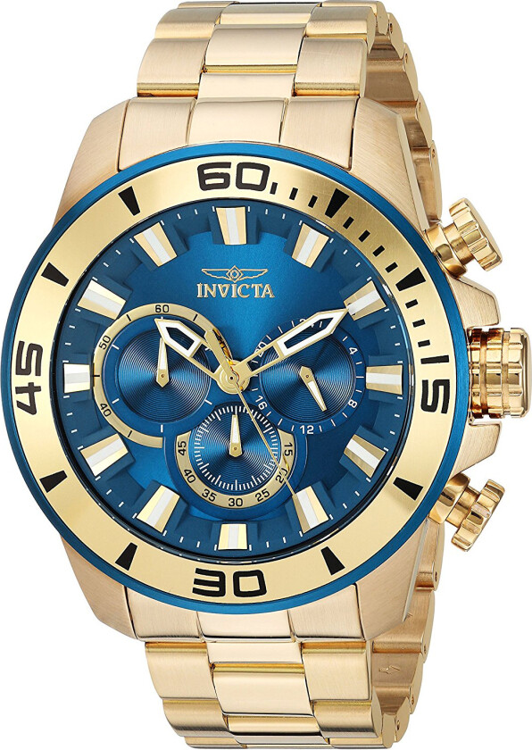 Herreklokke 22587 Pro Diver Blå/Gulltonet stål Ø48.5 mm