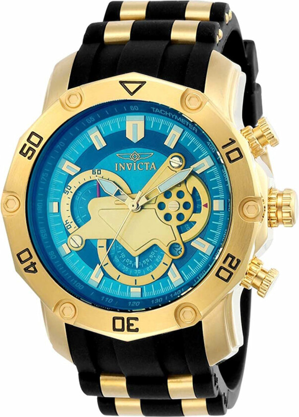 Herreklokke 23426 Pro Diver Blå/Gulltonet stål Ø50 mm