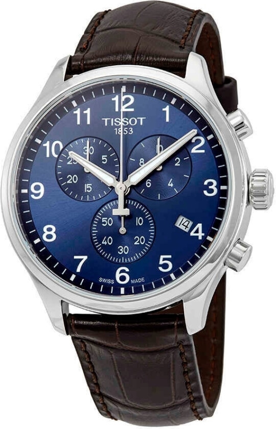 Herreklokke T116.617.16.047.00 T-Sport Blå/Lær Ø45 mm