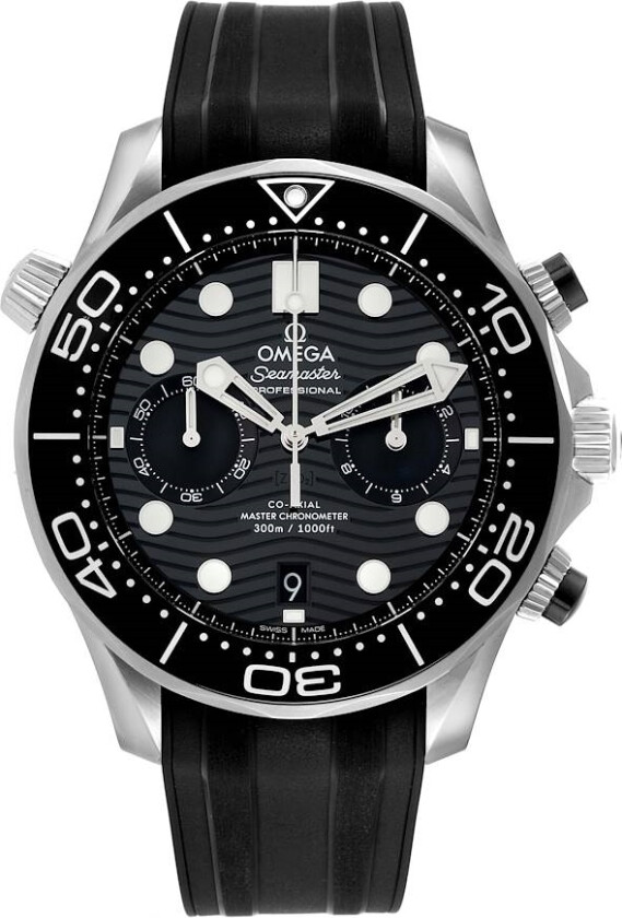 Herreklokke 210.32.44.51.01.001 Seamaster Diver 300M Sort/Gummi