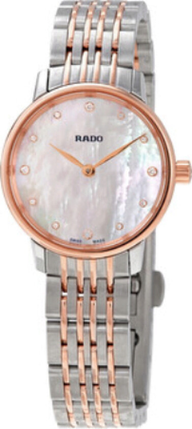 Dameklokke R22897923 Coupole Hvit/Rose-gulltonet stål Ø27 mm