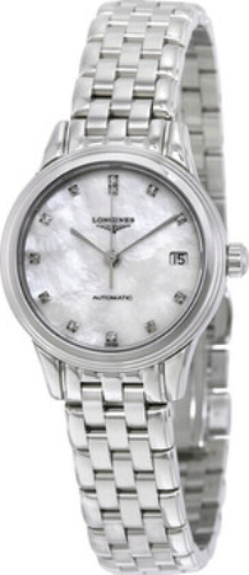 Dameklokke L4.274.4.87.6 Flagship Hvit/Stål Ø26 mm