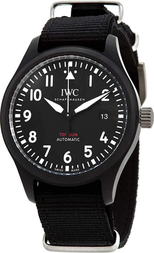 Herreklokke IW326901 Pilots Sort/Tekstil Ø41 mm