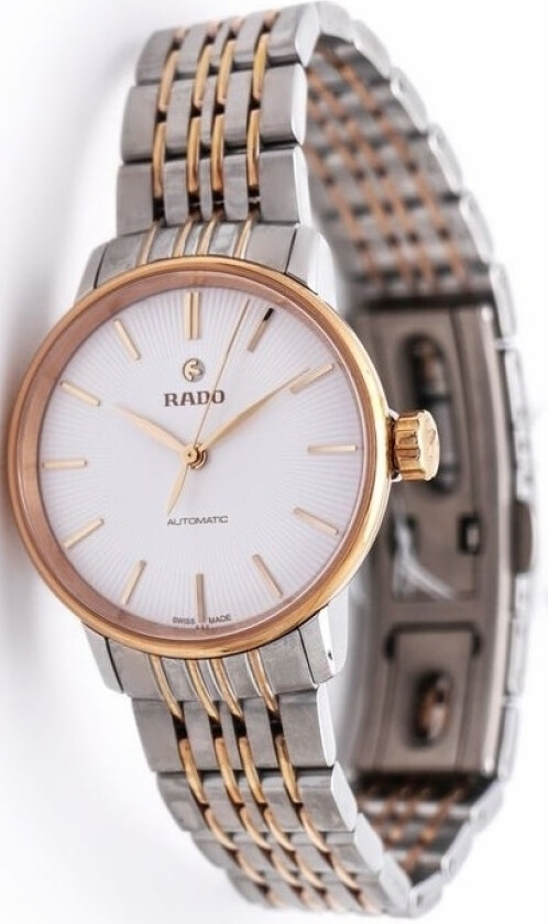 Dameklokke R22862027 Coupole Hvit/Rose-gulltonet stål Ø32 mm