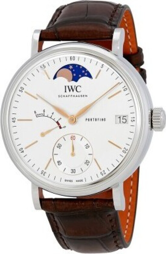 Herreklokke IW516401 Portofino Sølvfarget/Lær Ø45 mm