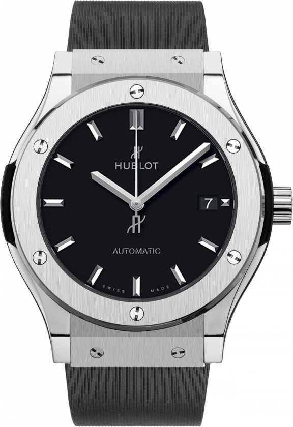 Herreklokke 511.NX.1171.RX Classic Fusion Sort/Gummi Ø45 mm